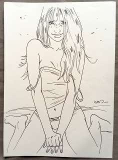 Jim (Thierry Terrasson) - Dessin original - Marie - Une nuit Ã  Rome | Catawiki