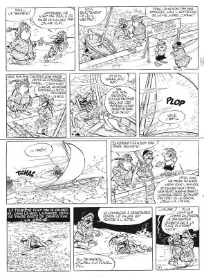Tabary | IZNOGOUD, planche originale 8 Les vacances d’été ou un tas d’attentats d’été | Galerie Napoléon