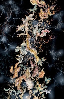 Bernie Wrightson | Underwater Creatures Large Painting (Very Detailed!) Large Art | Romitaman