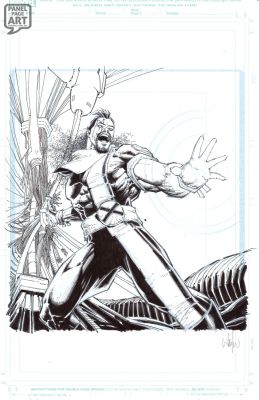 Whilce Portacio | Bishop - Marvel Snap Card Art | Panel Page Art