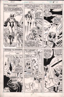 Al Milgrom, Mike Machlan | West Coast Avengers #27 P.8 - Great All Mockingbird Page - 1987 - Signed | Anthony’s Comic Book Art
