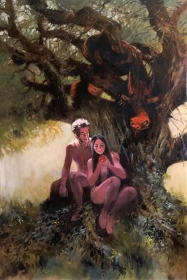 Grella Paolo | ADAM et EVE Couverture Originale | Galerie Napoléon