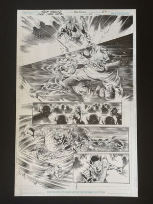 Batman Death Metal: flash speed metal original comic art page 27 by Eddy Barrows