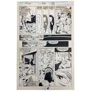 Marvel Comics Psi-Force #23 Original Storyboard Production Comic Art | Los Angeles Estate Auction
