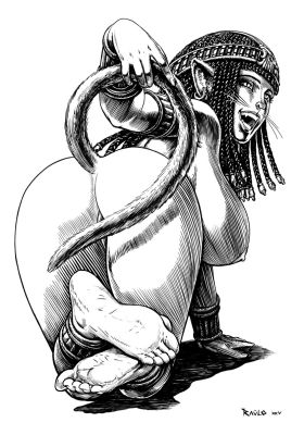 Raúlo Cáceres | Ref DAM01. Bastet (29,7x21cm). | Raúlo Cáceres