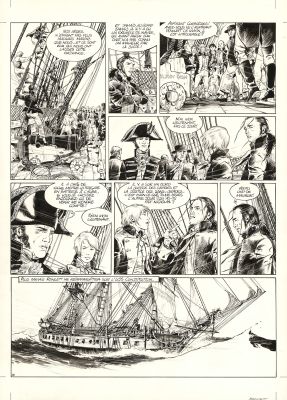 Franck Bonnet | USS Constitution - Livre II - Il y a deux justices en mer, celle des gradés et celle des sans grades (T.2) - Planche originale n°18 | Daniel Maghen