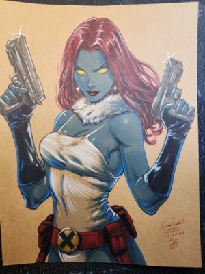 Mystique Holiday Special Original Comic Art Signed 8.5x11 COA Included | eBay US (Buy It Now)