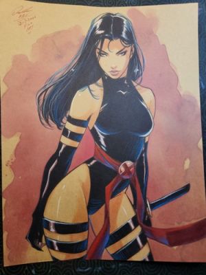 Psylocke Original Fine Art Signed 8.5x11 COA Included | eBay US (Buy It Now)