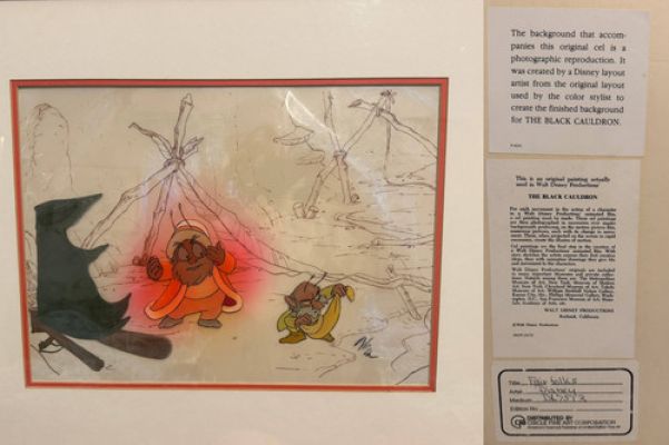 Original Cel art from Walt Disney’s Black Cauldron with King Eidelleg and Doli | eBay US (Buy It Now)
