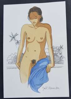 Alessandra, Joël - Dessin original - Femmes et portraits - (2016) | Catawiki