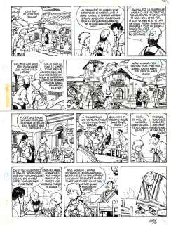 Wasterlain - Jeannette Pointu tome 1 planche 5 + calque couleurs