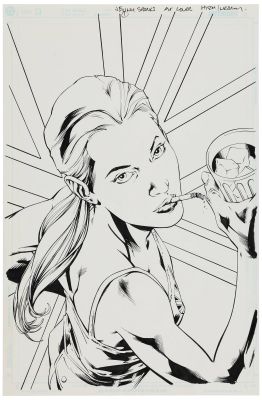 Bryan Hitch, Paul Neary - Jenny Sparks #1 Original Comic Art - 11 x 17 | Goldin