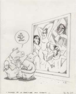 O’GROJ - Lot 221 - O’GROJ. Donner de la confiture aux cochons. Très belle...