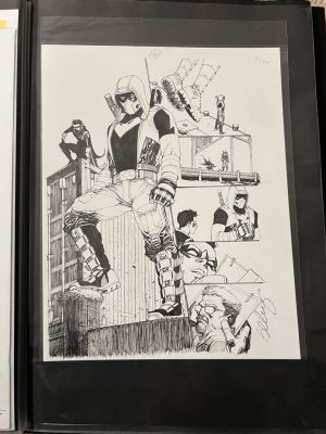 Bernard Chang | Teen Titans Issue 22 Pages 20 Pencil And Inks By Bernard Chang | ComicArtFans Classifieds