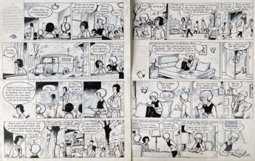 Lacroix/Domi. Double planches originales du récit "Le… | Dagoty