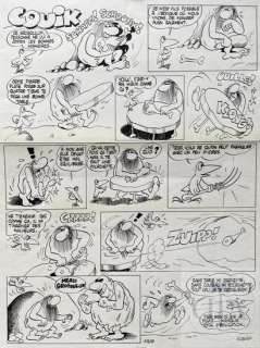 lot 226 - Kamb/Couik l‘oiseau préhistorique. Planche orignale…