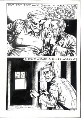 Magnus | Original page for Alan Ford n. 11 page 15. Cm. 17,5x24,5. Ink. Mint. Code 2116. | Segni e Disegni