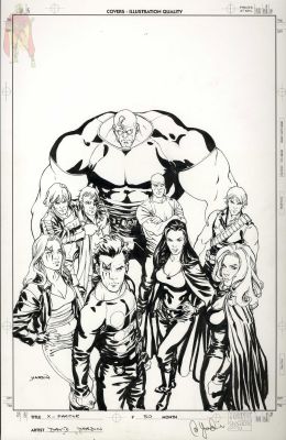 Lot 7 - David Yardin – X-Factor Vol. 3 #50 Cover Original Art (2009) | Oberon Auctions