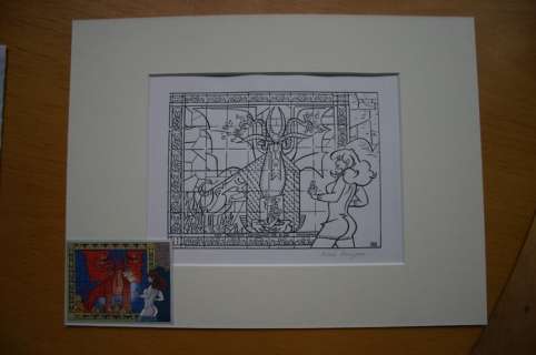 Franka - Origineel vignet + inkleuring + proefdruk - "Onderwereld"  (2012) | Catawiki