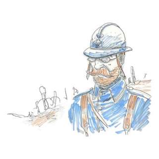 CARIN - « Les Diables Bleus » - Dédicace Beau dessin… | Collauctions