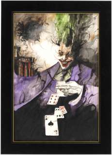 THE JOKER FRAMED PAINTING ORIGINAL ART BY DANIELE SERRA. | Hake’s