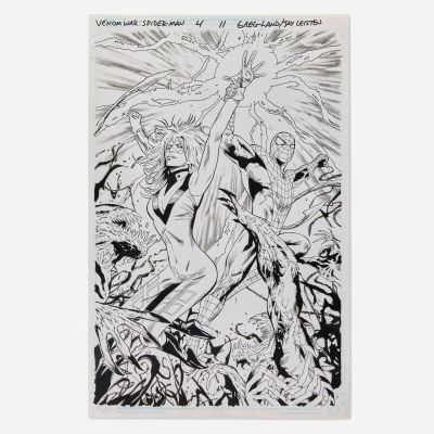 Greg Land and Jay Leisten, Venom War: Spider-Man #4 Story Page 11 Original Art (Marvel Comics, 2024) | Landry Pop Auctions