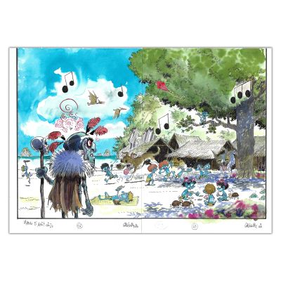 Gregory Panaccione | Petit Bonhomme - Double page originale 64 et 65 | Achetez de l’Art