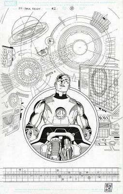 Sean Chen, Lorenzo Ruggiero | Sean Chen - "Dark Reign: Fantastic Four" #2 Page 8 | ComicArtFans Classifieds