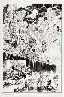 JIM LEE "JUSTICE LEAGUE" #4 COMIC BOOK PAGE ORIGINAL ART. | Hake’s