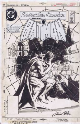 Gene Colan, Dick Giordano - Gene Colan - Detective 560 Cover (The Thinker)
