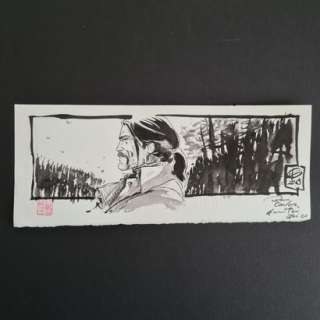 Eric Herenguel.... | Eric HERENGUEL. Ulysse 1781. Encre N&B. buste d’Ulysse... | Aibo Art Auction