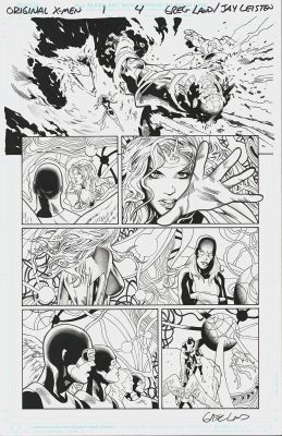 Greg Land, Jay Leisten | Original X-Men Issue 1 Page 4 Phoenix / Jean Grey | ComicArtFans Classifieds