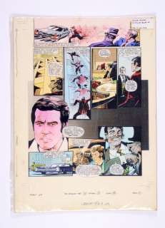 Six-Million Dollar Man original colour artwork (1971) by Martin… | Comic Book Auctions ltd