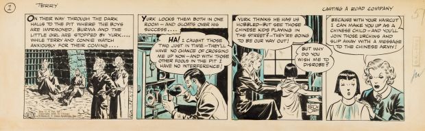 Milton Caniff | Terry & the Pirates 6/13/1938 | ComicArtFans Classifieds