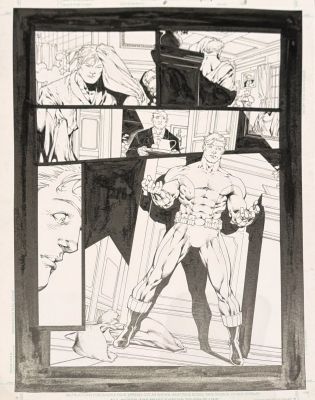Ed Benes, Sandra Hope | Justice League of America #6 Page 3 Original Art By Ed Benes & Sandra Hope - Geo-Force in Markovia - the Tornadoï¿½S Path Finale - Brad Meltzer | ComicArtFans Classifieds