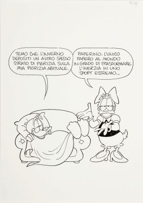 Lot 4 - Ziche Silvia - "Che aria tira a...Paperopoli ", 2020 | Urania Casa d’Aste