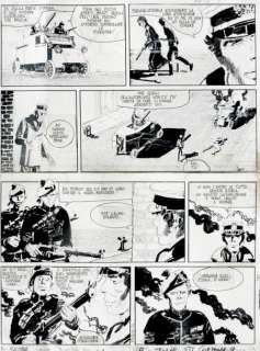Pratt Hugo (1927 - 1995) | PRATT Hugo Â« Corto Maltese Â». Planche originale Ã  l’encre de Chine&hel | Tessier Sarrou