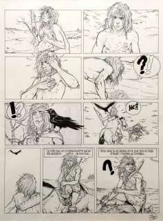 Delaby, Philippe - Planche originale (p.25) - Bran - Légende née des tourbillons des vents du nord... (1990) | Catawiki