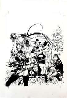 CORRADO MASTANTUONO - Original cover for Collana Blek. Cm. 25x35. Ink. Signed. Mint. Code 229.