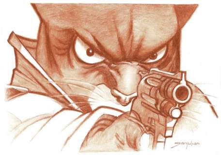 Sanjulian, Manuel - Original drawing - Blacksad | Catawiki