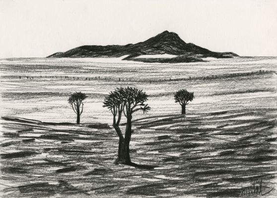 Loustal | Dessins d’Ailleurs, 2010 - Namibie | Huberty Breyne Gallery