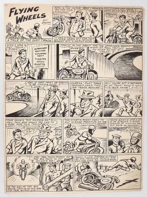 Lot 207 - FOUR ORIGINAL BRITISH COMIC ART PAGES, CIRCA 1940s-1950s | McTear’s