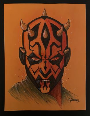 Javier Verduzco | Darth Maul Portrait by Javier Verduzco | Raremarq (Buy It Now)