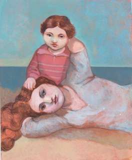 Mornet  - Illustration originale en couleurs  - Mon enfant m’a sauvé ma vie - paru dans Elle | Catawiki