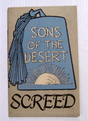 SONS OF THE DESERT „SCREED“ Heft: Gesellschaft & Regeln Der Ordnung | eBay Europe (Buy It Now)