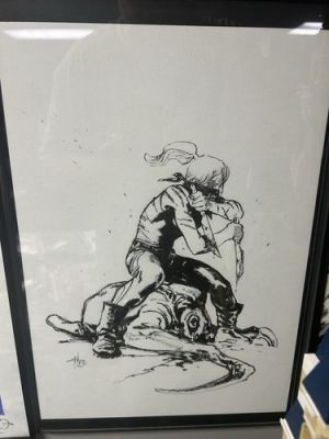 Gabriele Dell‘Otto Original Art Sketch Erica Slaughter SIKTC 12x18 Size Dellotto
