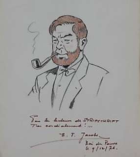 Jacobs, E.P. - Opdrachttekening Mortimer met boodschap voor de lezers van Stripschrift  - (1976) | Catawiki