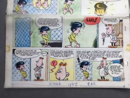 Greg (Attribué Ã ) - Planche originale (p.25) + Mise en couleurs - Serie Humoristique | Catawiki