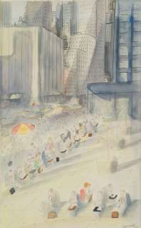 Jean-Jacques Sempé... | Jean-Jacques SEMPÉ (1932-2022) New York : Pause déjeuner... | misc / divers