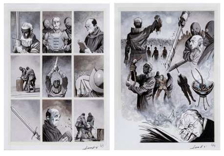 LUCA ROSSI, DAMPYR N. 12 - ANIMA PERSA, PAGES 43 AND 44 | Art-Rite